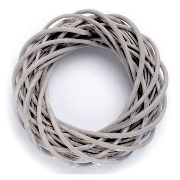 Weidenkranz grau, Ø 25 cm, 1 Stück Weidenring