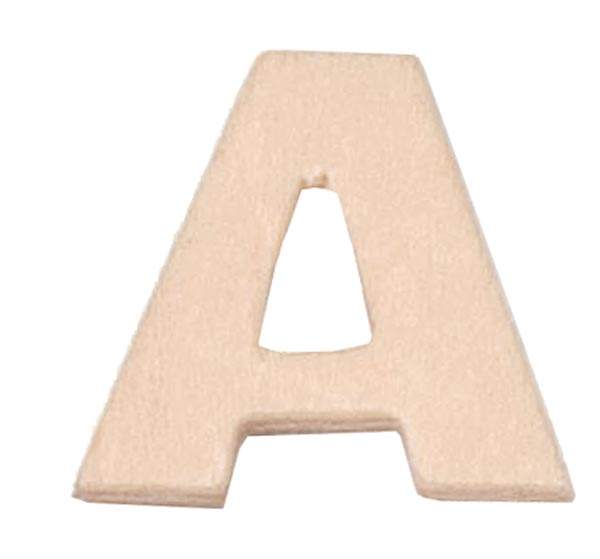 Buchstabe A aus Sperrholz, 6cm groß Großbuchstabe