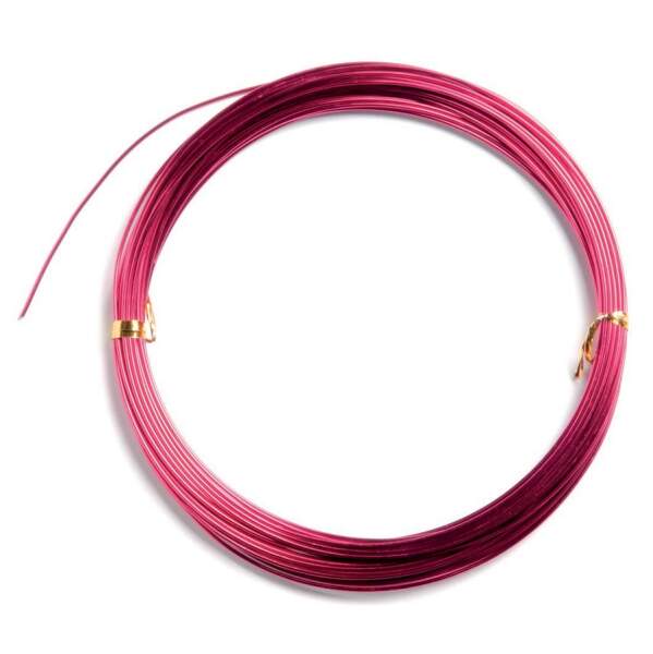 Aludraht ø 1 mm 5 m pink