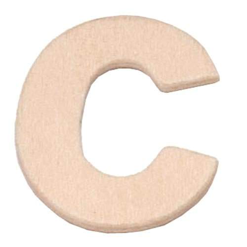 Buchstabe C aus Sperrholz, 6cm groß Großbuchstabe