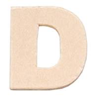 Buchstabe D aus Sperrholz, 6cm groß...