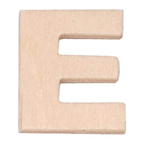 Buchstabe E aus Sperrholz, 6cm groß Großbuchstabe