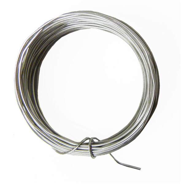 Aludraht ø 1 mm 5 m silber