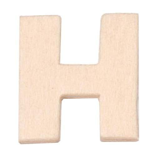 Buchstabe H aus Sperrholz, 6cm groß Großbuchstabe