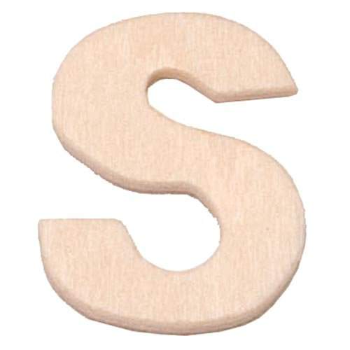 Buchstabe S aus Sperrholz, 6cm groß Großbuchstabe