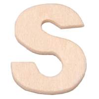Buchstabe S aus Sperrholz, 6cm groß...