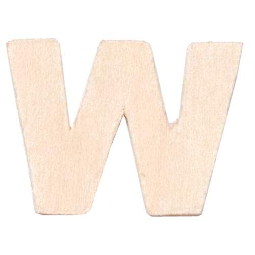 Buchstabe W aus Sperrholz, 6cm groß Großbuchstabe