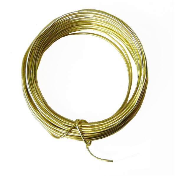 Aludraht champagner, heller goldton, ø 1 mm, 5 m lang