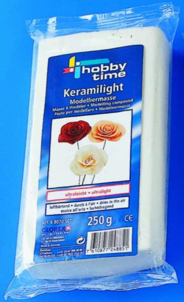 Keramilight 250g weiß, leichte + harte Modelliermasse