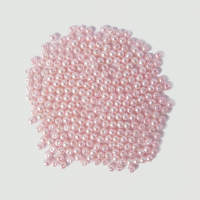 Glaswachsperlen 4 mm pink, 180 Stück, ca. 15 g