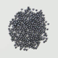 Glaswachsperlen 4 mm hämatit, 180 Stück, ca. 15 g