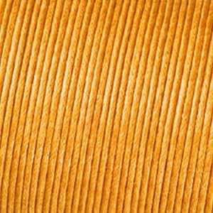 Baumwollkordel gewachst gelb, 1 mm x 6 m