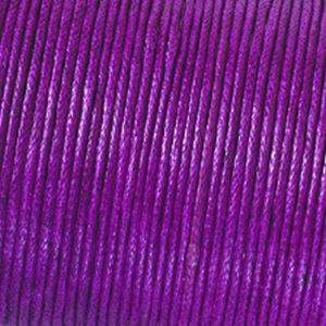 Baumwollkordel 1 mm gewachst, aubergine, 6 m
