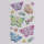 Sticker Schmetterling mit Diamanten 1 Blatt ca. 15x10cm