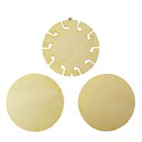 Bastelset 3-teilig für Alublumen, Ø 8 cm aus Sperrholz