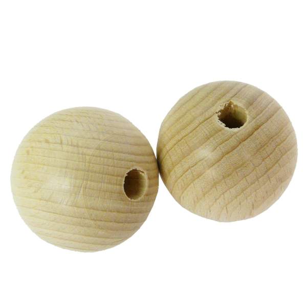 Holzkugeln roh 40 mm,10 Stück, Rohholzkugeln Buchenholzkugeln