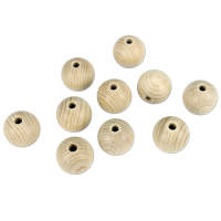 Holzkugeln roh 3 cm mit Loch 10 Stück Rohholzkugeln...