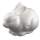 Styroporhase sitzend, 11 cm hoch, ca. 14 cm lang Osterhase