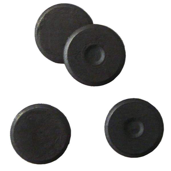 Magnete rund ø 20 mm, 12 Stück, 20 x 3 mm, 1 Seite magnetisch