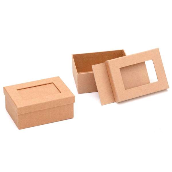 Pappdose Passepartout rechteckig, 11x8x5 cm