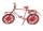 Deko Fahrrad rot, ca. 14 x 10 cm