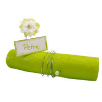 Papierblumen weiß, 30 Stück, Ø 2 - 5,5 cm groß