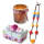 Kunstlederbänder Set, 4 farbige Spulen, je 1,5 m lang