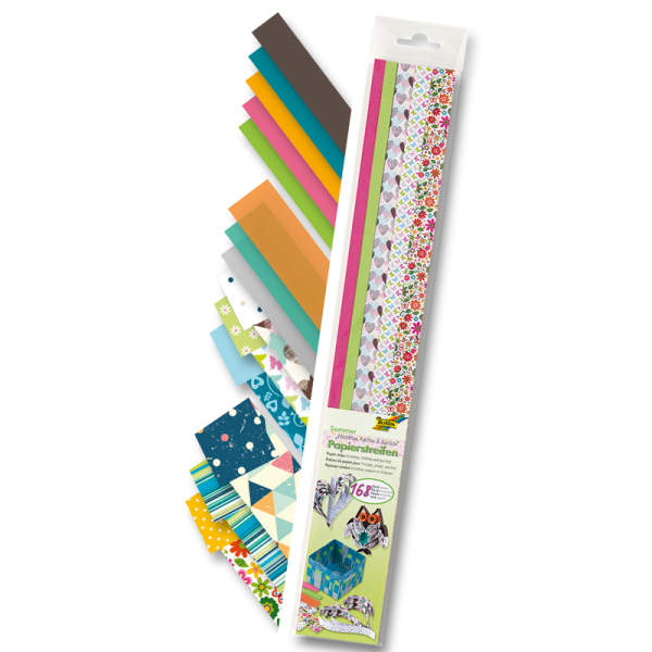 Papierstreifen Sommer 168 Streifen, 50 cm lang