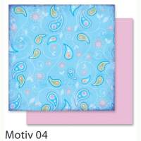 Designpapiere 190g/m², 30,5x30,5cm 5 Blatt, Blumen -...