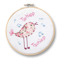 Stickrahmen 2er Set mit Aida Stoff, 25x49cm