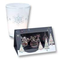 Crystal Sticker Winter, 5 Blatt 10 x 23 cm