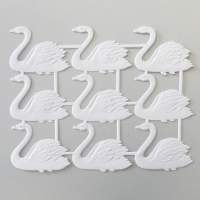 Schwäne weiß aus Papier 9 Stück, je 4 x 3...
