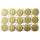 Margariten gold aus Alupapier 15 Stück, je 5 cm groß