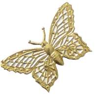 Schmetterlinge gold aus Alupapier 15 Stück, je 6,5 x...