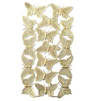 Schmetterlinge gold aus Alupapier 15 Stück, je 6,5 x...
