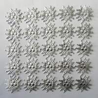 Edelweiss Blumen silber aus Alupapier 25 Stück, je...