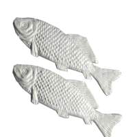 Fische silber aus Alupapier 18 Stück, je 7,5 x 2 cm...
