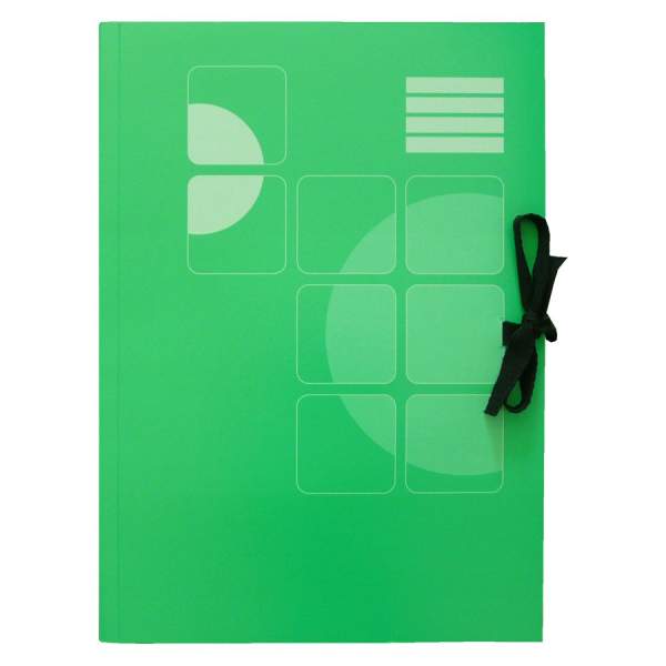 Sammelmappe DIN A3 grün mit Band, 1 Stück