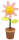 Wackelfigur Blume aus Holz, Wackelblume zum Bemalen