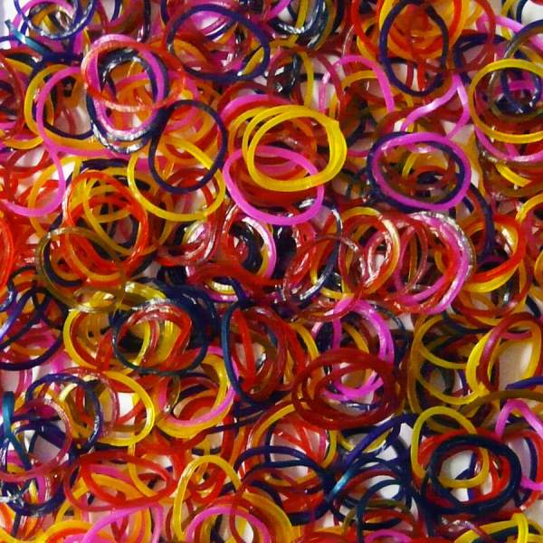 RubberLoops Metallic, 500 Stück