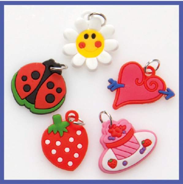 RubberLoops Charms Sweetheart, 5 Stück