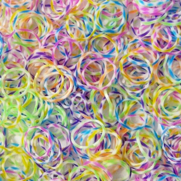 RubberLoops Blüten, 500 Stück