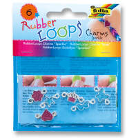 RubberLoops Charms Sparkle Glitzer, 6 Stück