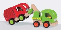 Holz-Abschleppwagen ca. 18,5x8,5x10 cm