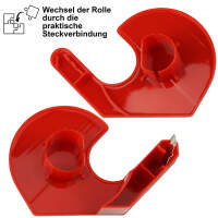Klebefilmabroller aus Kunststoff, mit 3 x breitem...
