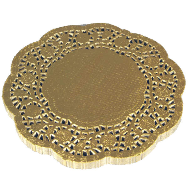 Doilies Zierdeckchen gold 100 Stück, Ø 16,5 cm