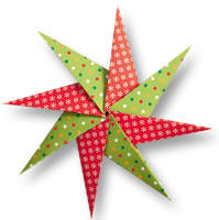 Faltblätter Weihnachten 10x10 cm, 50 Blatt in 5 Motiven