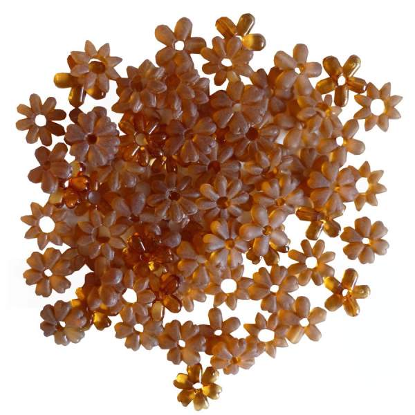 Acrylblüten nougat 20 mm sortiert, 1 Dose