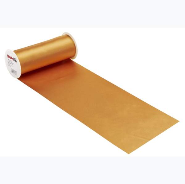 Satin Tischband, safran, 1 Rolle ca. 20 cm x 10 m