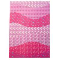 Transparentpapier Wellen pink, 115g/m², DIN A4, 5 Blatt